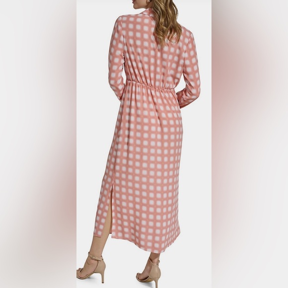 Calvin Klein shadow grid midi dress NWT size Small - Picture 2 of 4